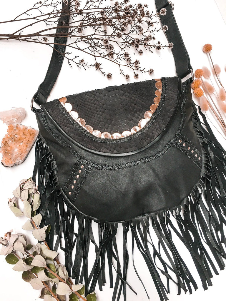 Mahiya Leather Bags Wild Fire Bag - Black