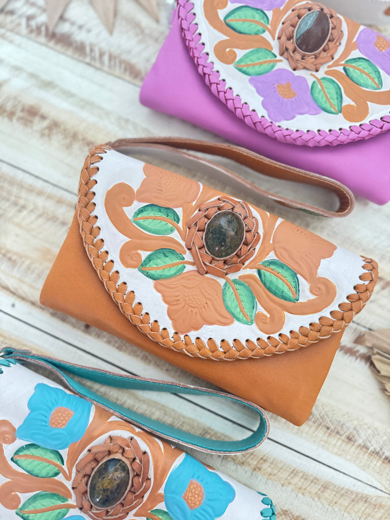 Womens Leather Wallets and Clutches