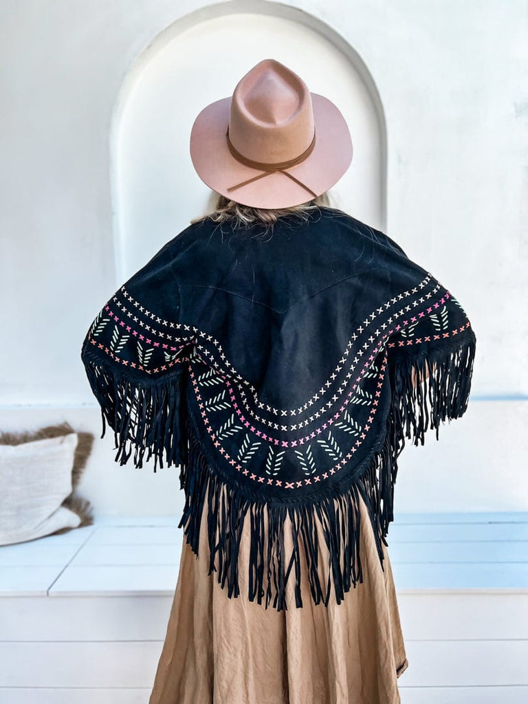 Mahiya Clothing Earth Angel Suede Poncho