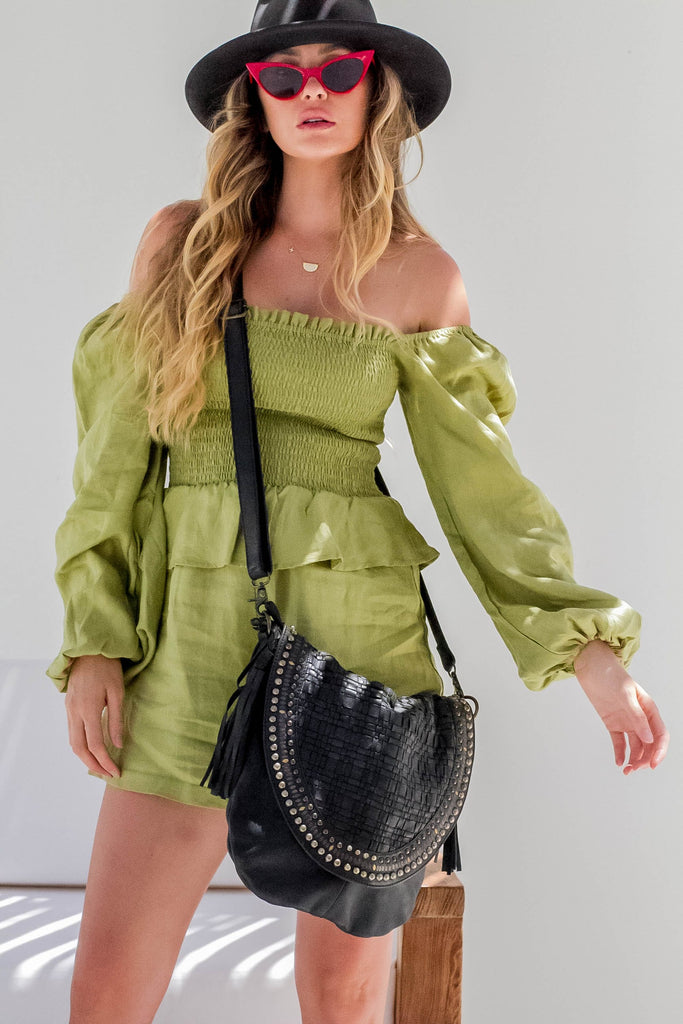 Mahiya Leather Bags Black Palma Bag Black