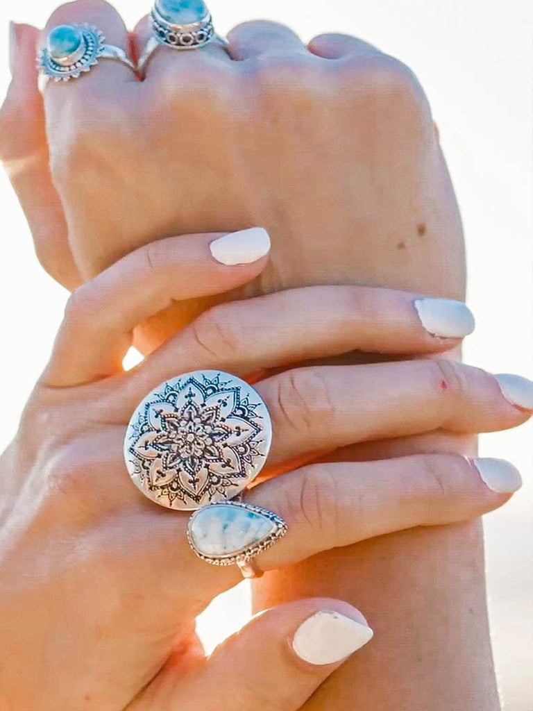 Mahiya Jewellery Mandala Statement Ring