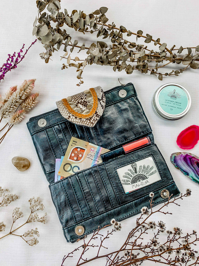 Mahiya Wallets & Clutches Azire Autumn Leather Wallet