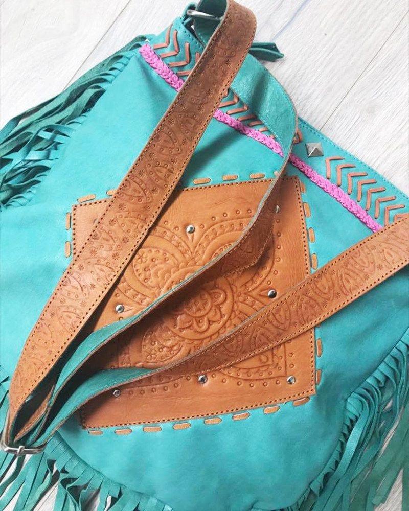 Mahiya Leather Bags Capsize Leather Bag (Fringed)