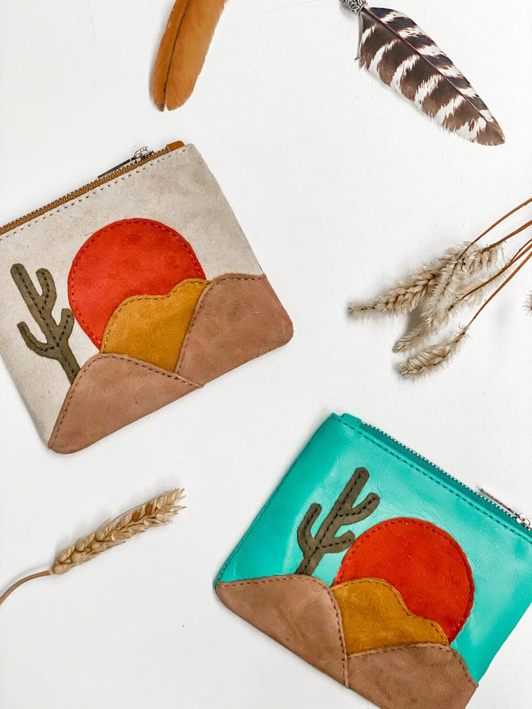 Mahiya Wallets & Clutches Desert Suede Coin Purse