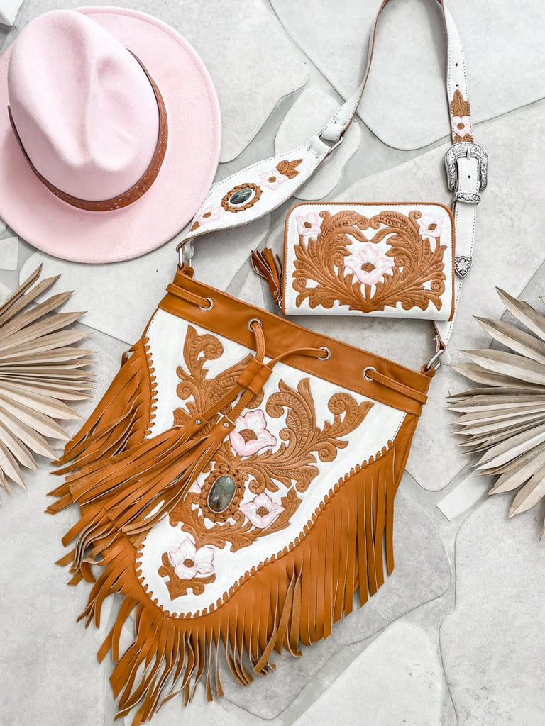 Mahiya Leather Bags Freya Hand Tooled Handbag