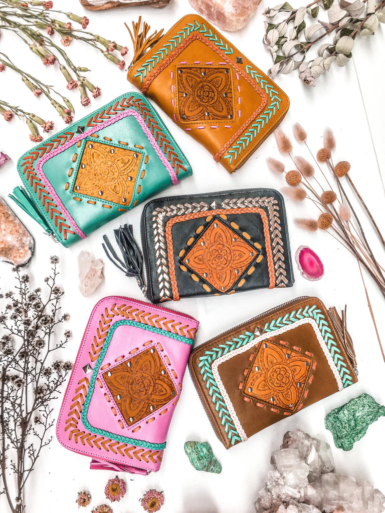 Mahiya Matching Sets Capsize Bag & Gypset Wallet Set - Tan