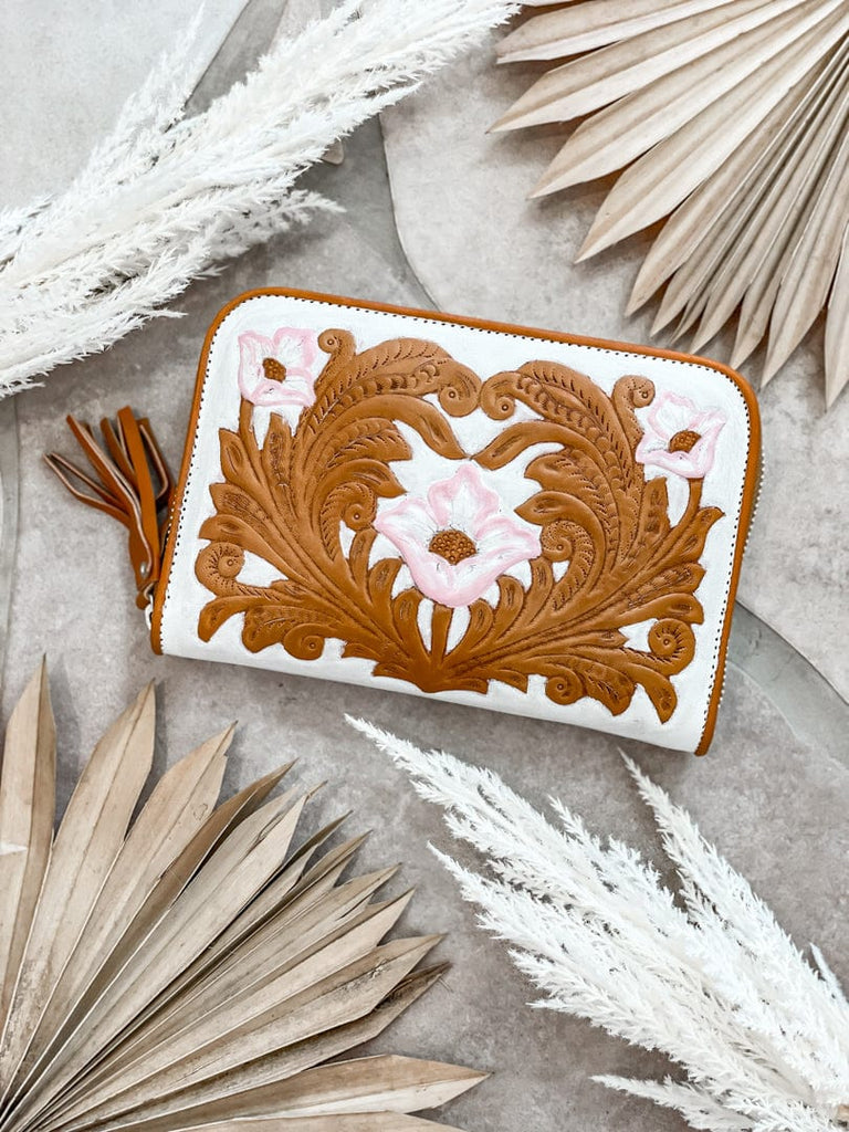Mahiya Wallets & Clutches Hazel Hand Tooled Purse