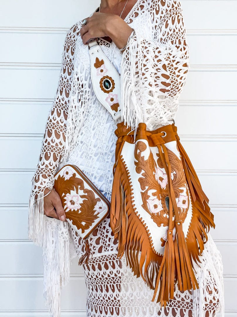 Mahiya Wallets & Clutches Hazel Hand Tooled Purse