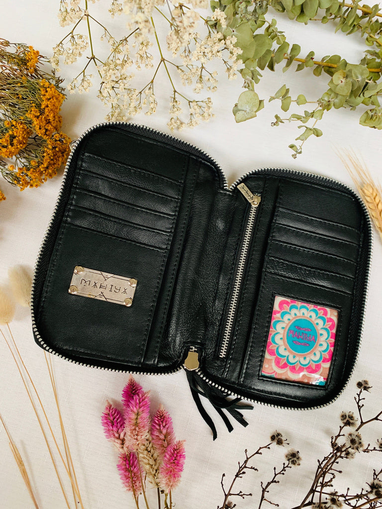 Mahiya Leather Bags Black Shimla Phone Pouch - Black