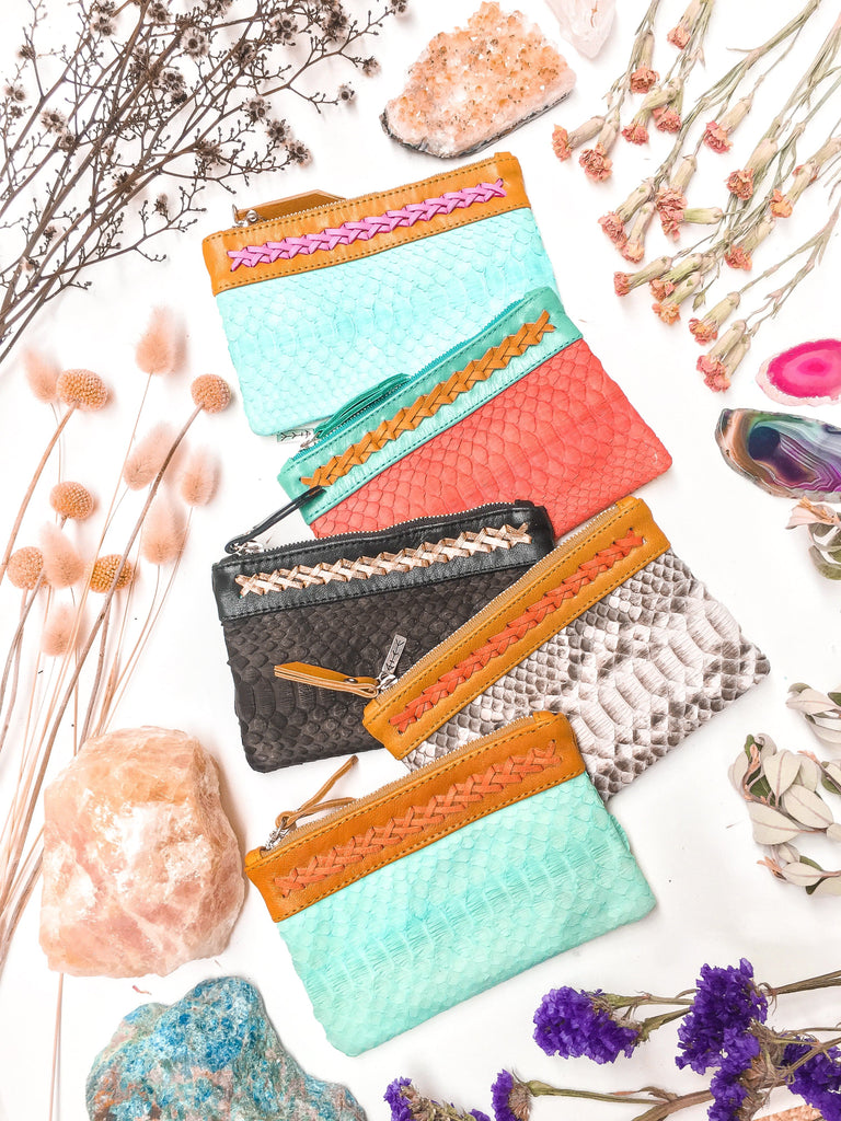 Mahiya Wallets & Clutches turquoise/rust Zimi Coin Purse