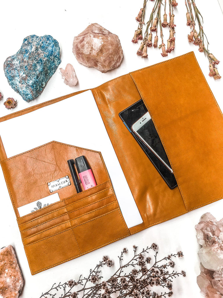 Mahiya Accessories Inspired Leather Notebook Cover