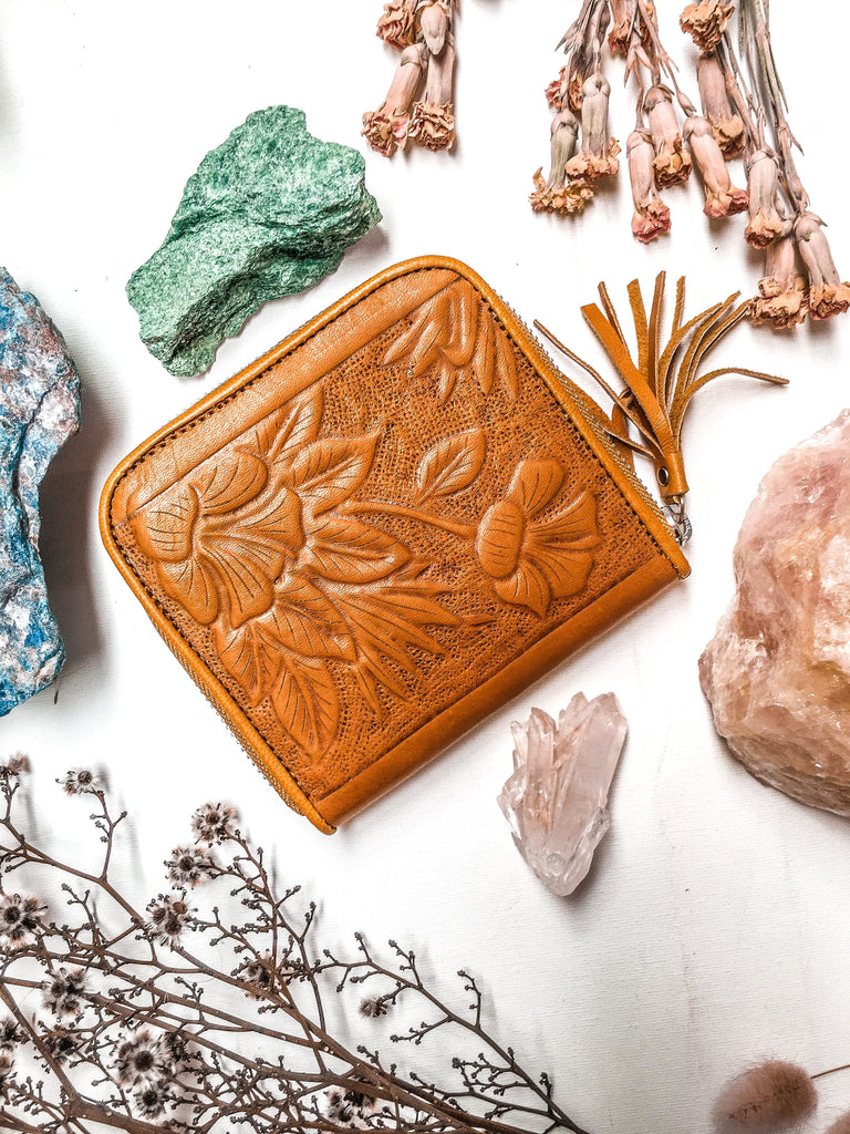 Mahiya Wallets & Clutches Tan Aloha Purse