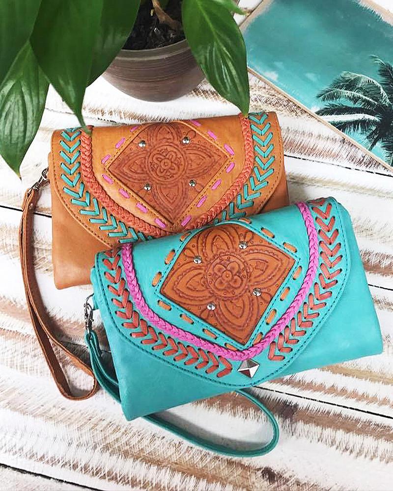 Mahiya Wallets & Clutches Lahina Wallet - Turquoise