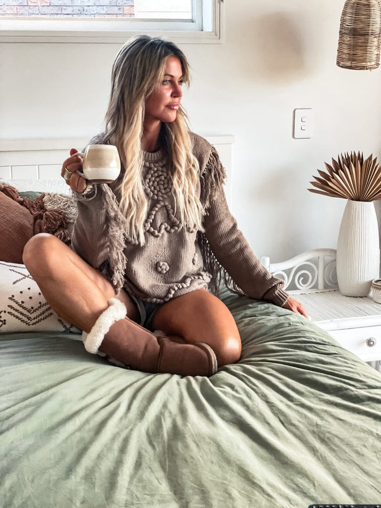 Mahiya Clothing Phoenix Knit -Chocolate