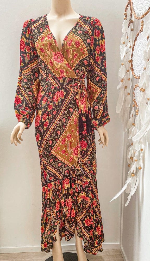 Mahiya SALE Long Sleeve Wrap Dress - SM SAMPLE CLOTHING SALE