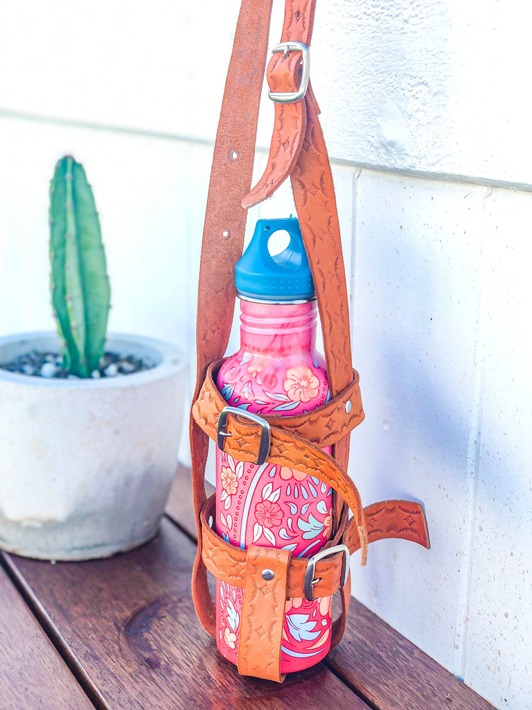 Mahiya Accessories Agua Leather Drink Bottle Holder