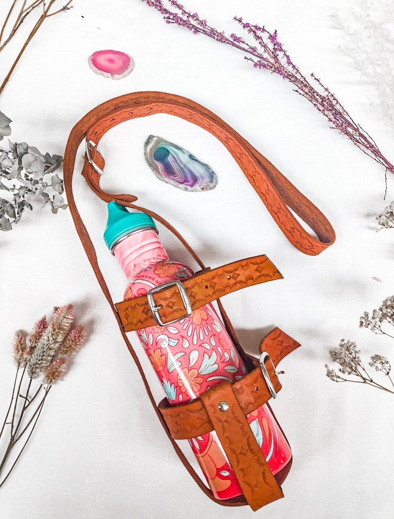 Mahiya Accessories Agua Leather Drink Bottle Holder