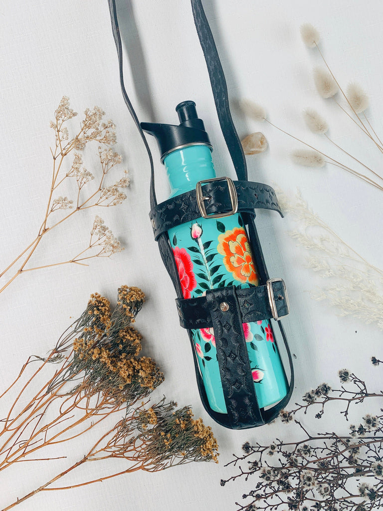 Mahiya Accessories Agua Leather Drink Bottle Holder