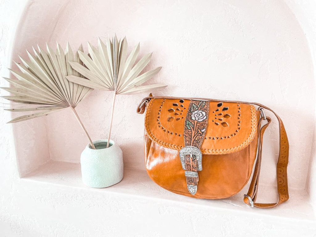 Mahiya Leather Bags Rosette Bag