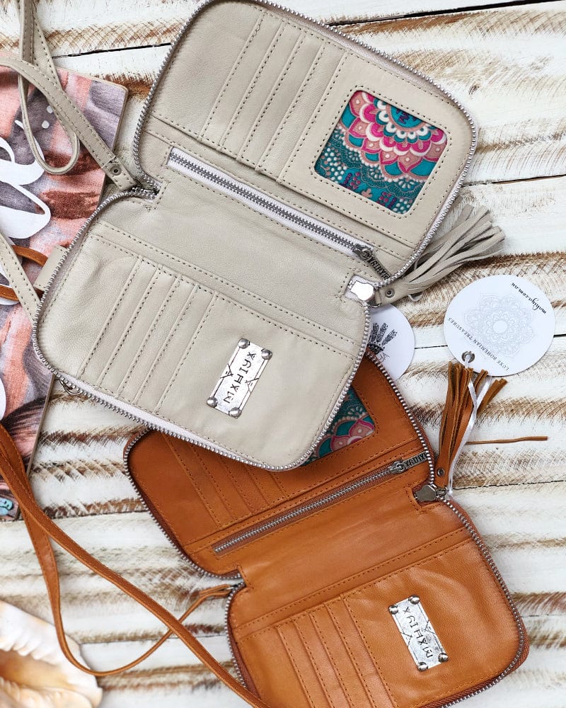 Mahiya Leather Bags Folk Festival Pouch - Tan