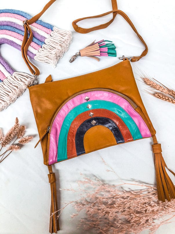 Mahiya Leather Bags Summer (with Pink) Chasing Rainbows Leather Bag