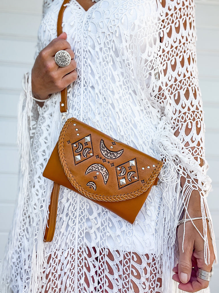 Mahiya Wallets & Clutches Crescent Moon Purse Bag