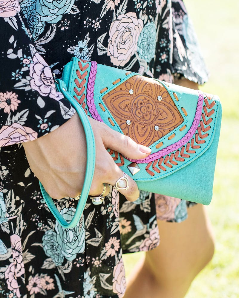 Mahiya Wallets & Clutches Lahina Wallet - Turquoise