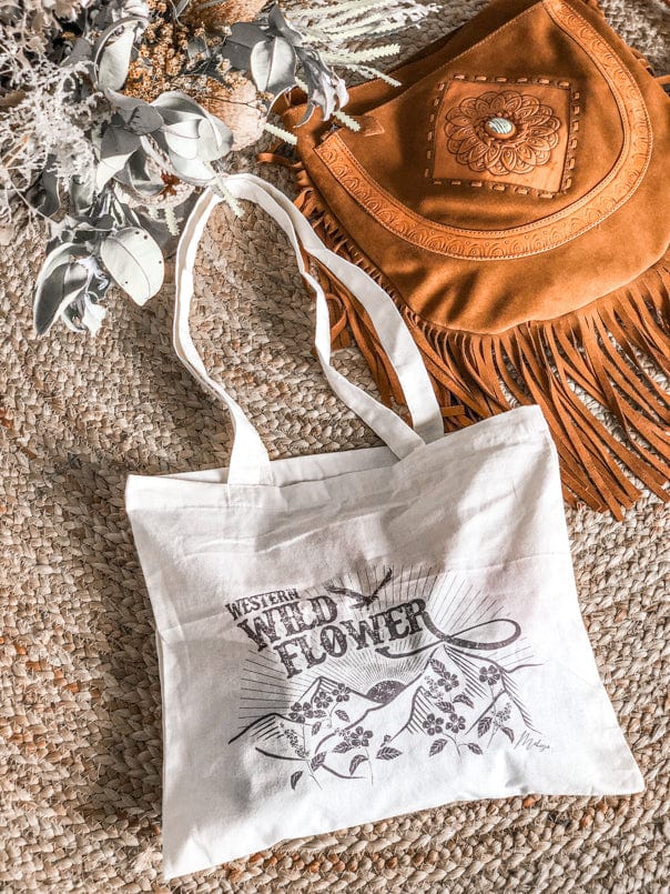 Mahiya Accessories Mahiya Western Wild Flower Tote Bag