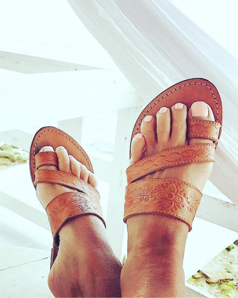 Mahiya Footwear Tallulah Bohemian Sandals - Tan