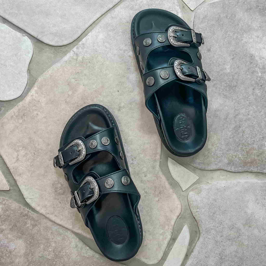 Mahiya Footwear Bandit Sandals (Black Limited Edition)