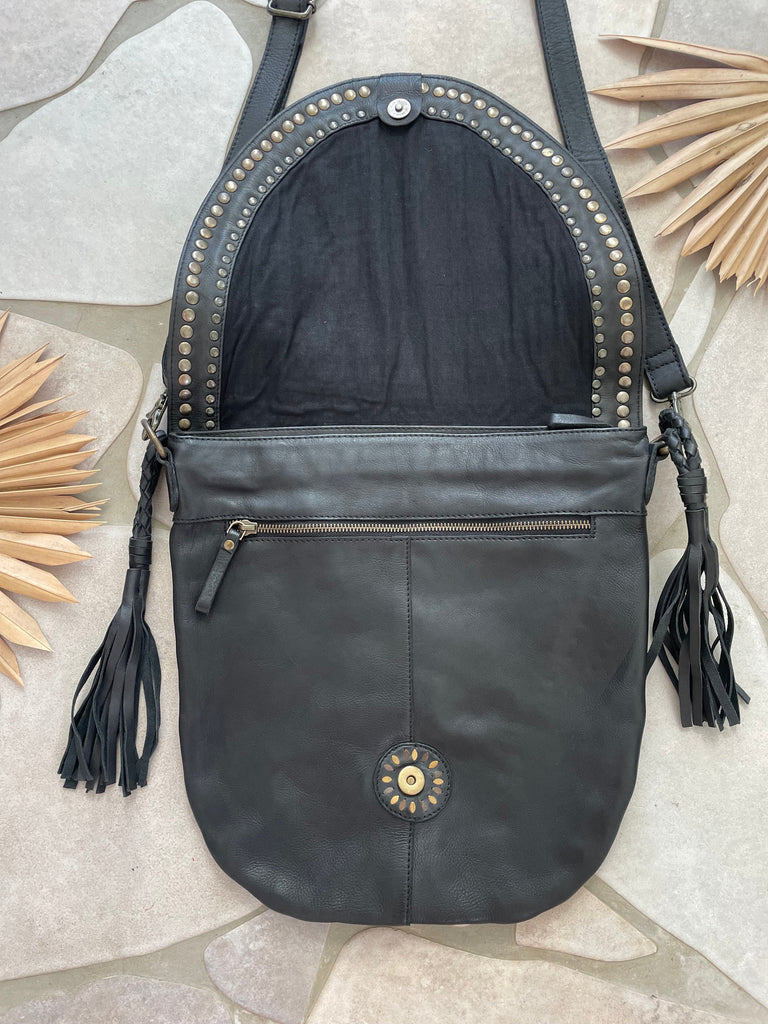 Mahiya Leather Bags Black Palma Bag Black