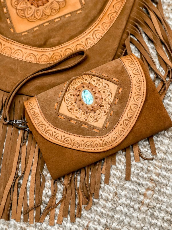 Boho Suede Handbags Iggy Boho Suede Purse – Mahiya