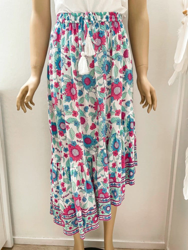 Mahiya SALE Maxi Skirt (Blue/Pink) - SM SAMPLE CLOTHING SALE