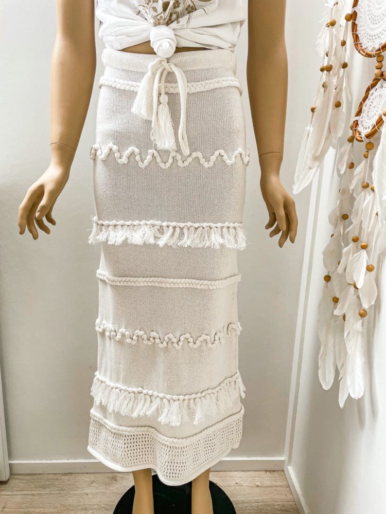 Mahiya SALE White Skirt - SM SAMPLE CLOTHING SALE