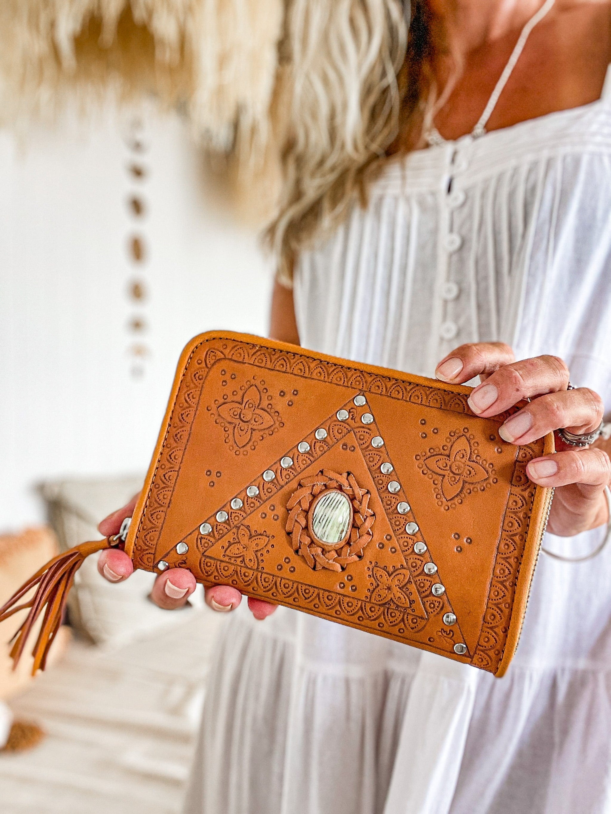 Harper Hand Tooled Wallet SHOP Mahiya