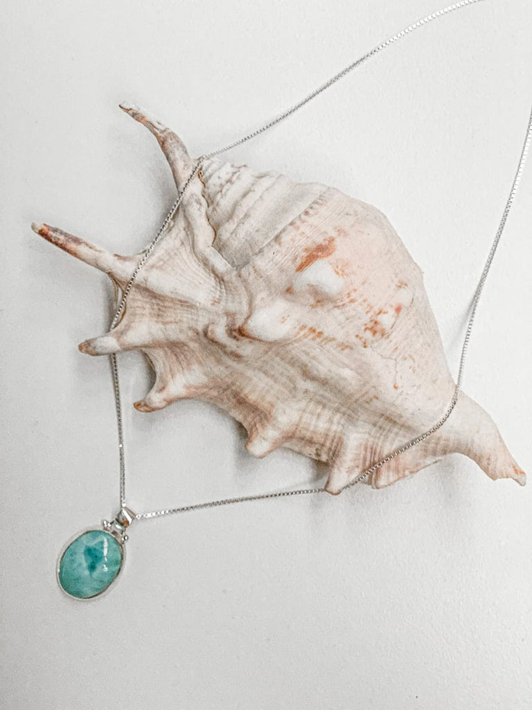 Mahiya Jewellery Oceans Larimar Necklace