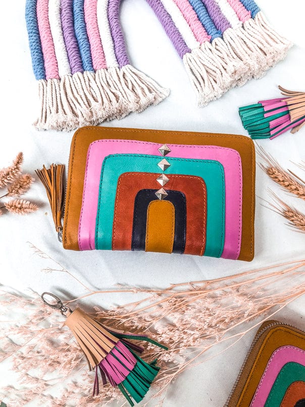 Mahiya Wallets & Clutches Summer Pink Rainbow Warrior Wallet