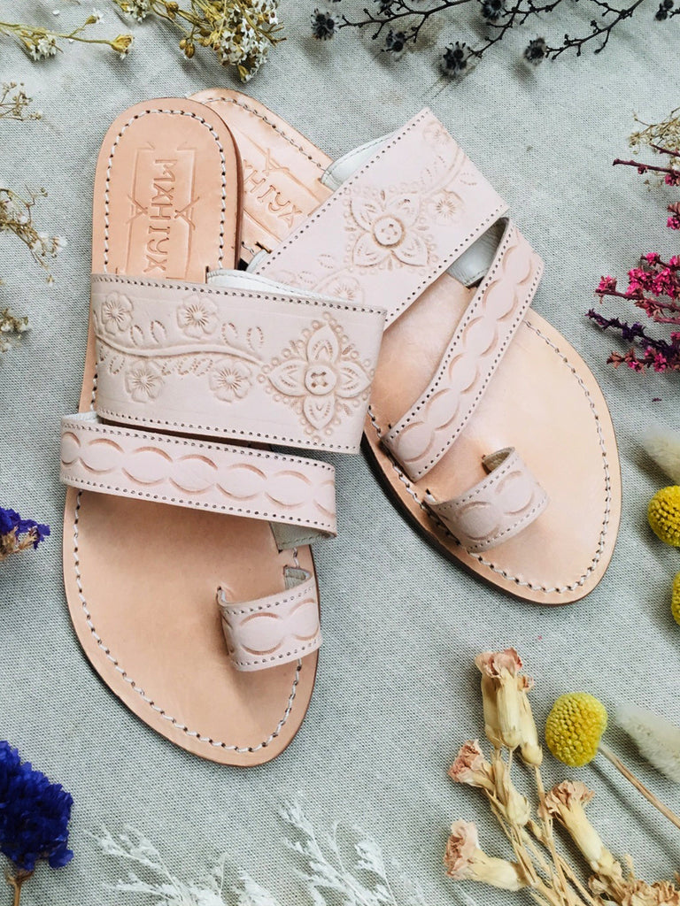 Mahiya Footwear Tallulah Bohemian Sandals - Blush